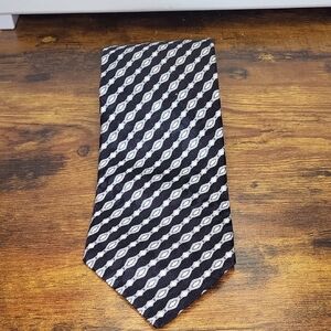 Stfano Ricci Elegant Black and White Patterned Tie